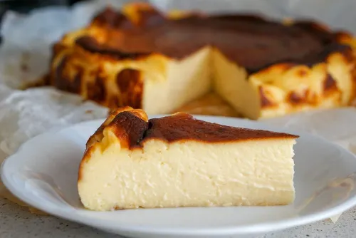 Basque Burnt Cheesecake Slice